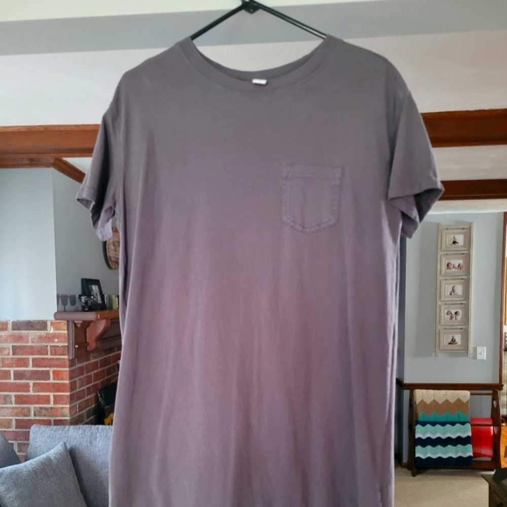 New, Old Navy, Summer/Spring, Gray, T-shirt Dress, Size Small